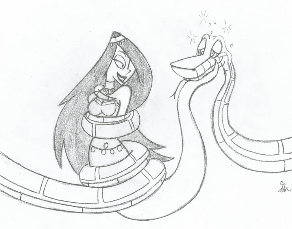 Kaa and Desiree Sketch by lol20 on DeviantArt