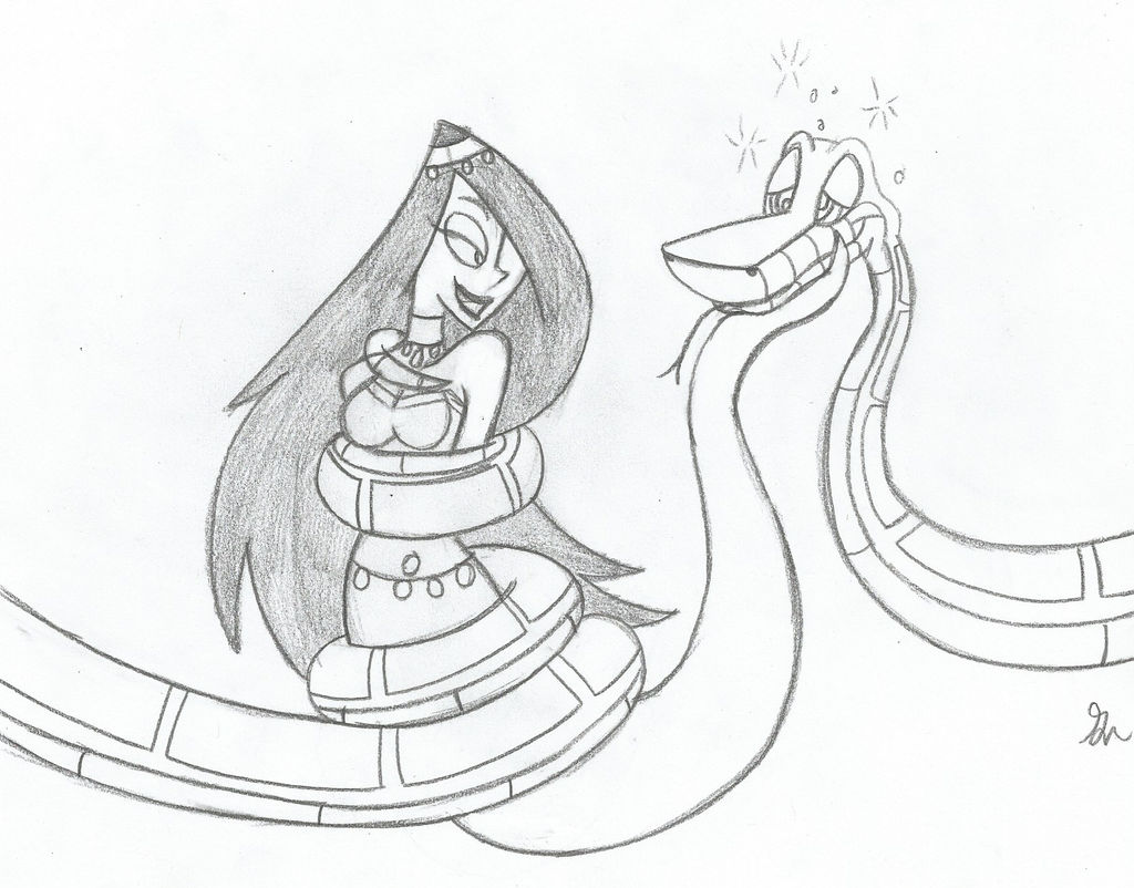 Kaa and Desiree Sketch by lol20 on DeviantArt