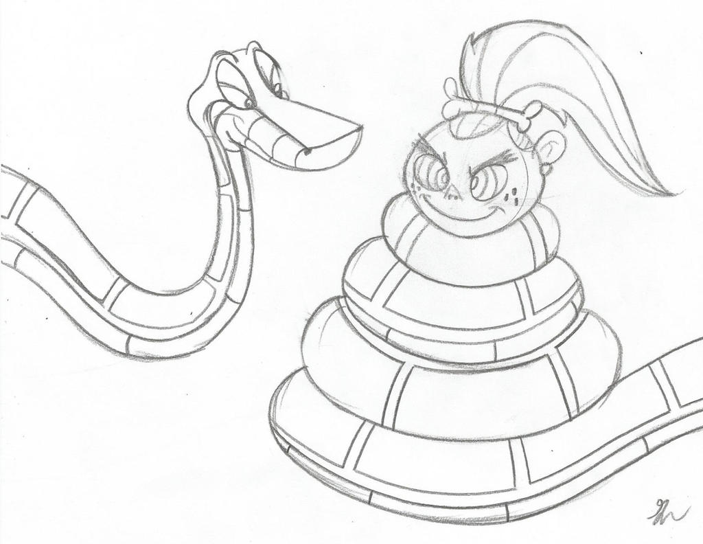 Kaa and Fang Barbarian Sketch by lol20 on DeviantArt