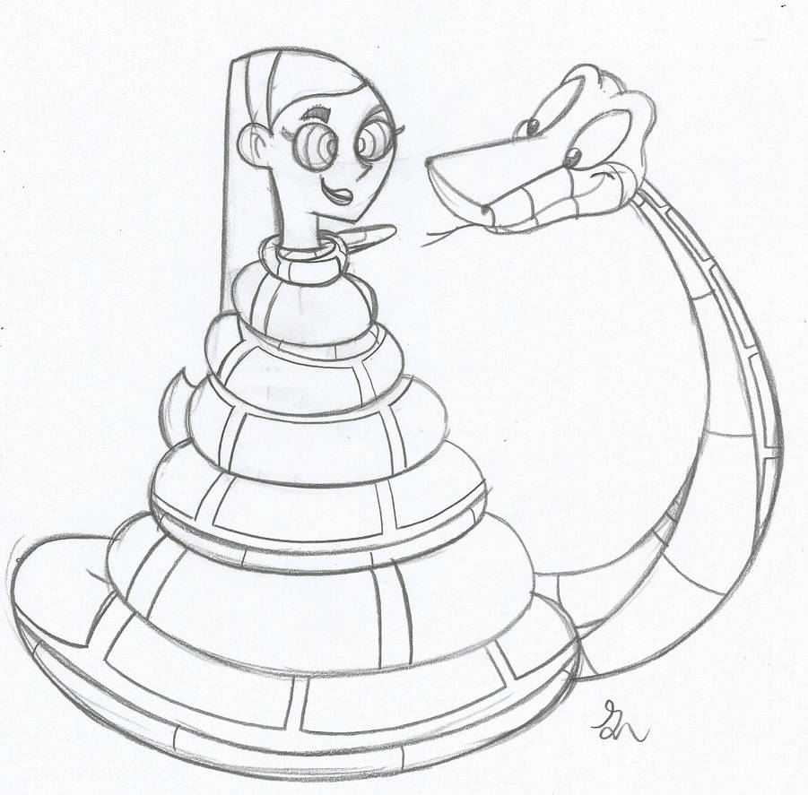 Kaa and Jazz Phantom Sketch by lol20 on DeviantArt