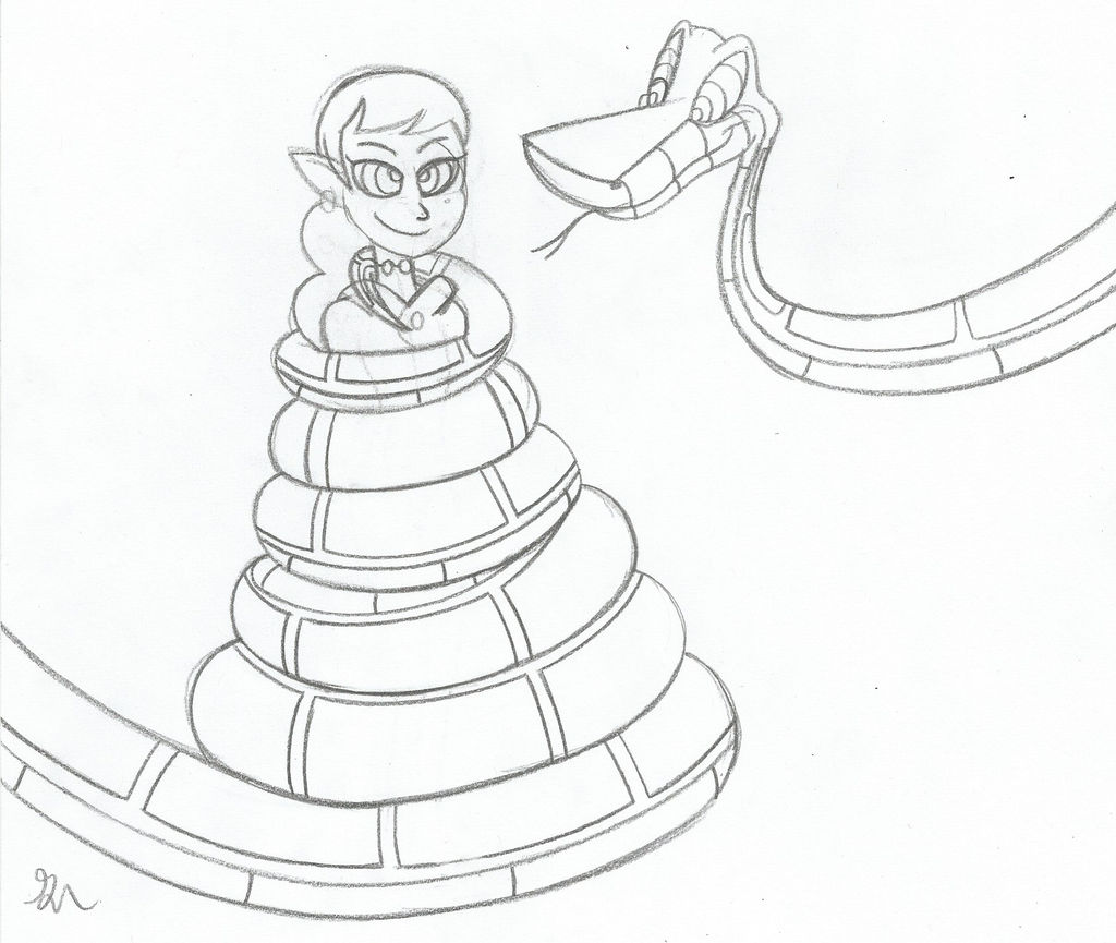 Kaa and Emira Sketch by lol20 on DeviantArt