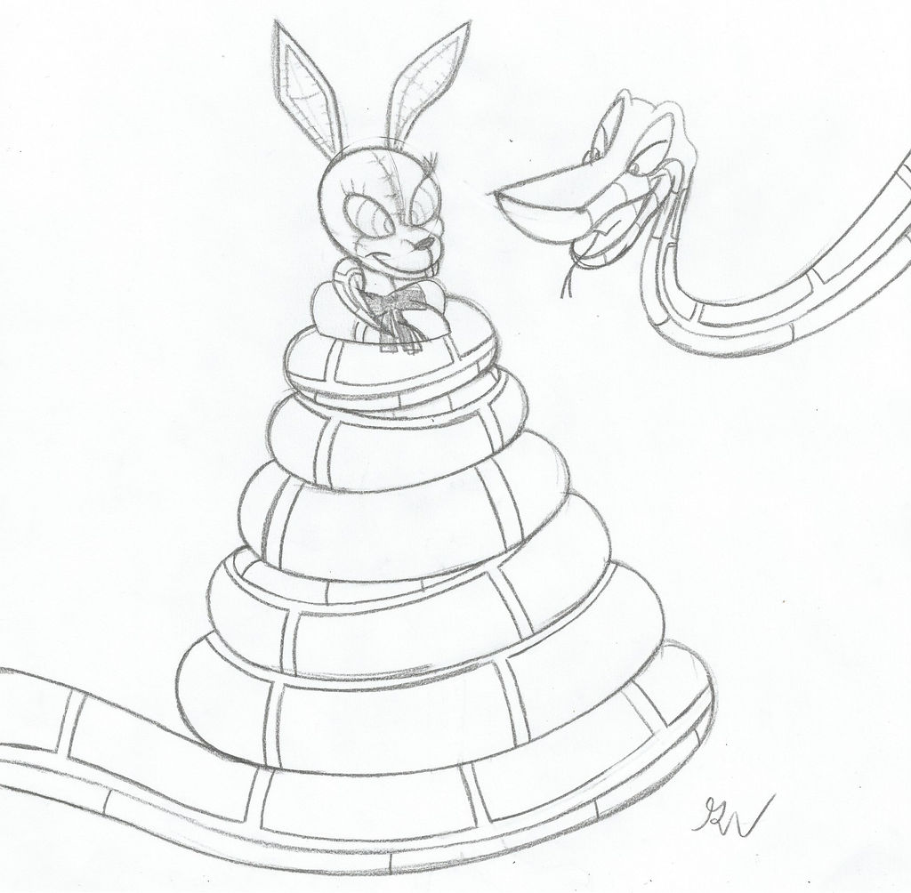 Kaa and Vanny Part 2 Sketch by lol20 on DeviantArt