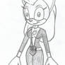 Sonic Saturn Girl the Space Cat Sketch