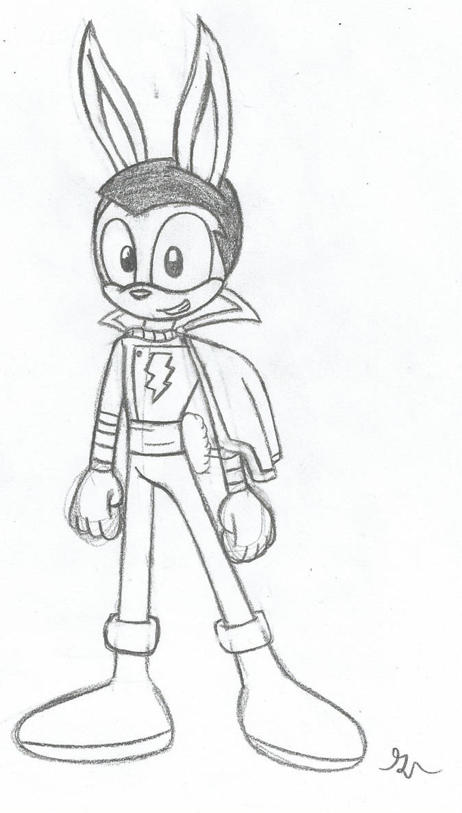 Sonic Shazam The Rabbit Sketch by lol20 on DeviantArt