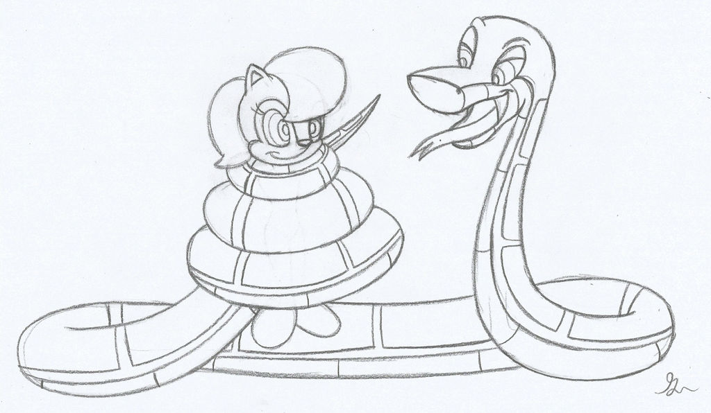 Kaa and Sally Cuphead Style Sketch by lol20 on DeviantArt