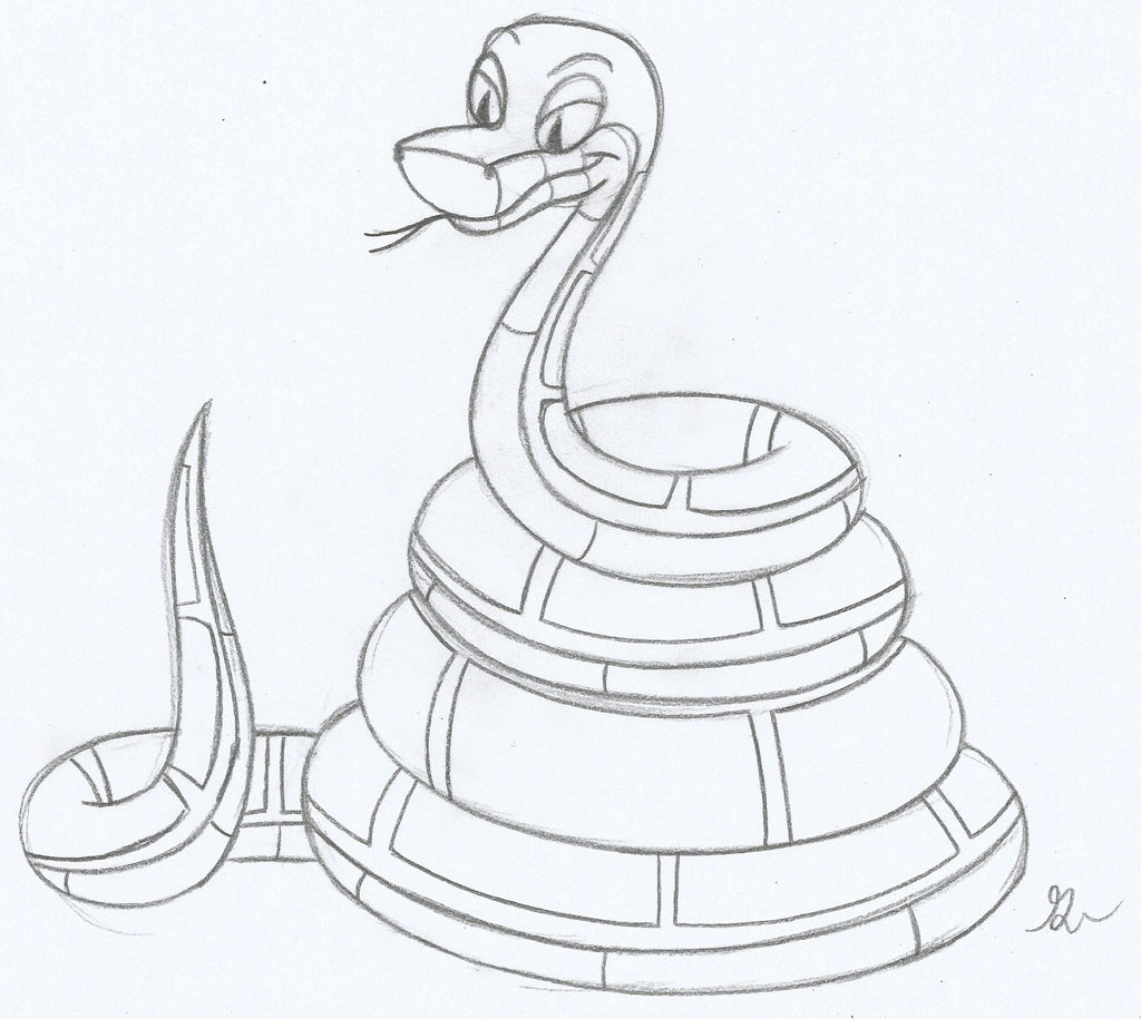 Cuphead Kaa The Snake Style Sketch by lol20 on DeviantArt