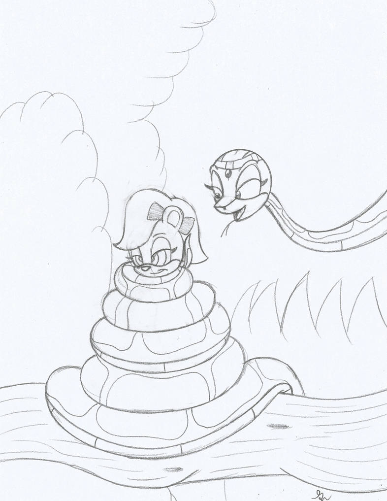 Fem Kaa and Sonic Fifi La Fume Sketch by lol20 on DeviantArt