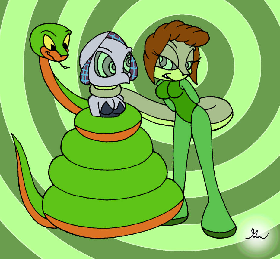 Princess Python and Spider-Guin Painted by lol20 on DeviantArt