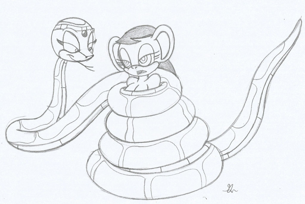 Fem Kaa and Lois Lane The Monkey Sketch by lol20 on DeviantArt