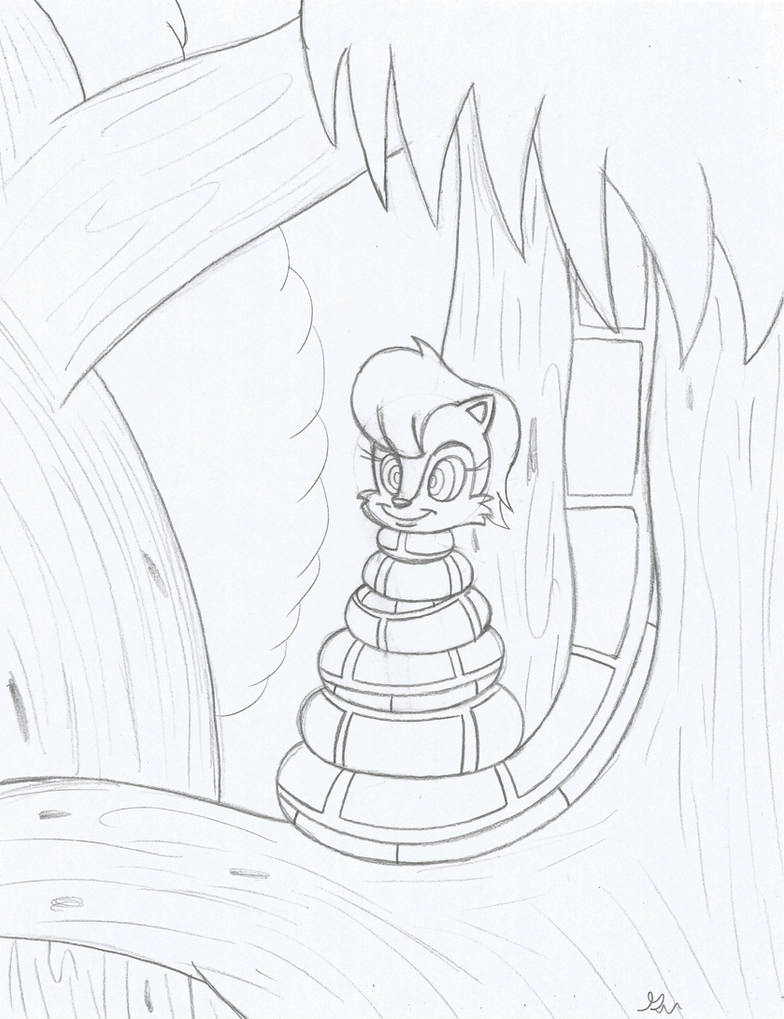 Mobian Encounter Bliss Redraw Sketch by lol20 on DeviantArt