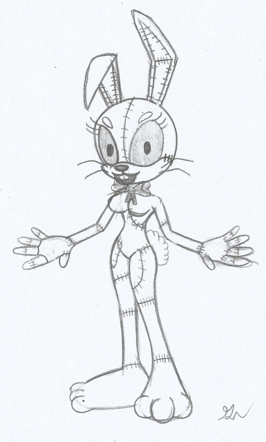 Vanny Pink Rabbit Sonic Vanny The Rabbit Sketch by lol20 on DeviantArt