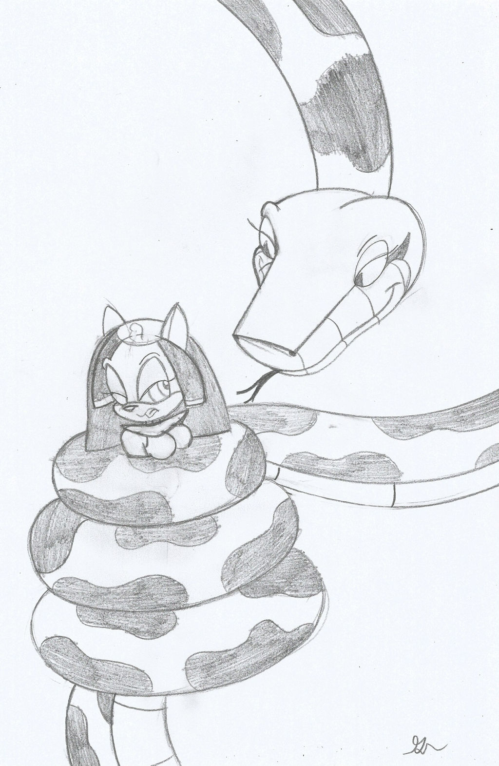 Kaa 2016 and Mirage The Cat Sketch by lol20 on DeviantArt