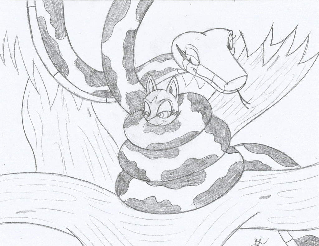 Kaa 2016 and Sonic Alopex IDW Sketch by lol20 on DeviantArt