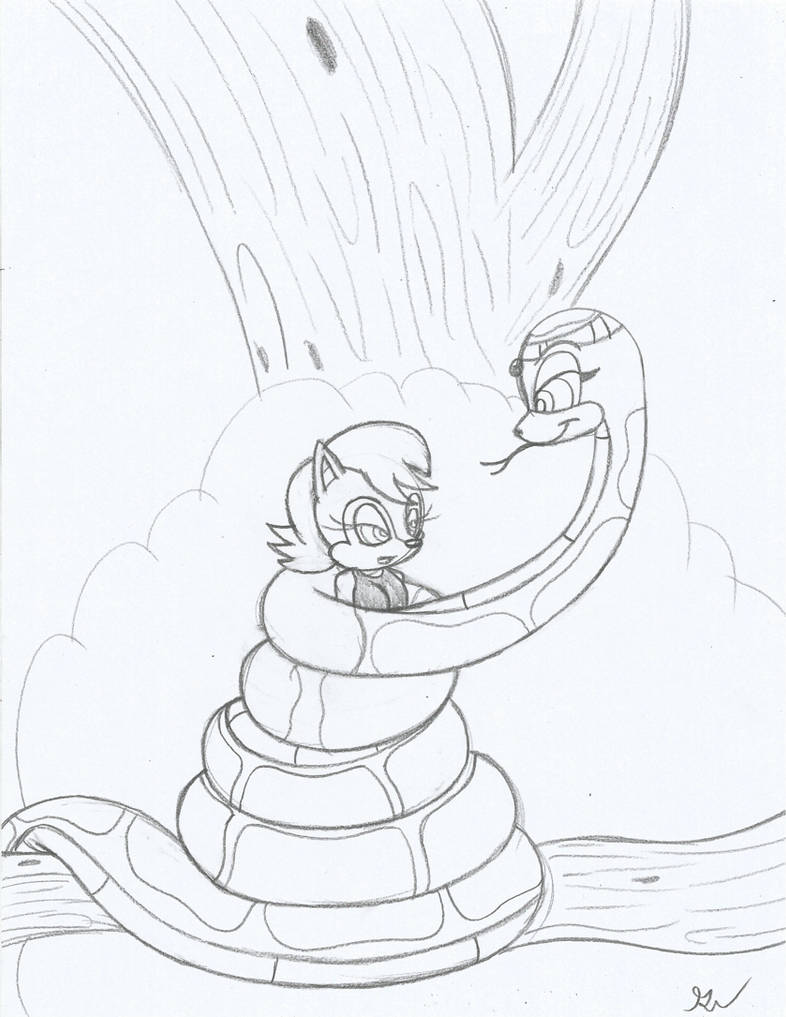 Fem Kaa and Sally Acorn Reboot Sketch by lol20 on DeviantArt