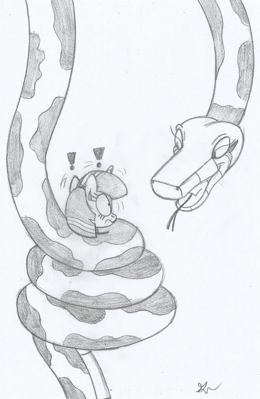 Kaa 2016 Meets Twilight Sparkle Sketch by lol20 on DeviantArt