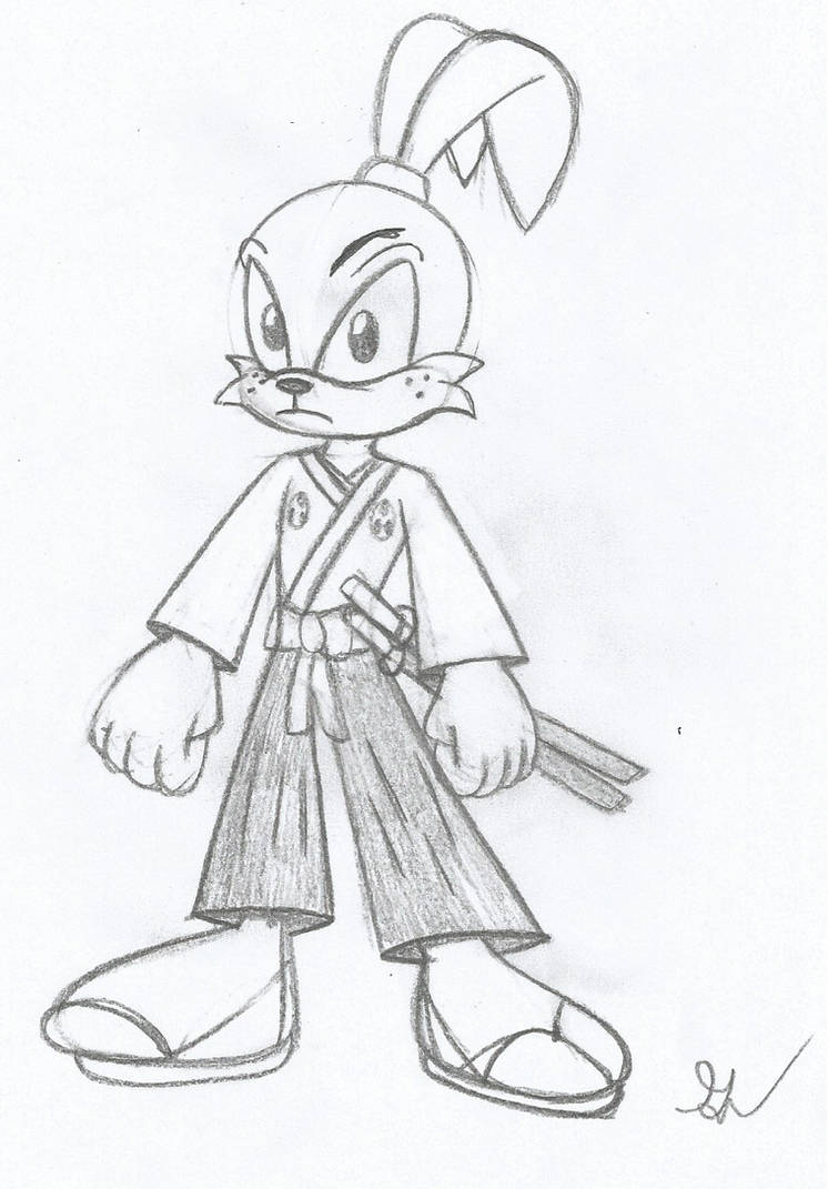 Sonic Usagi The Rabbit Sketch by lol20 on DeviantArt