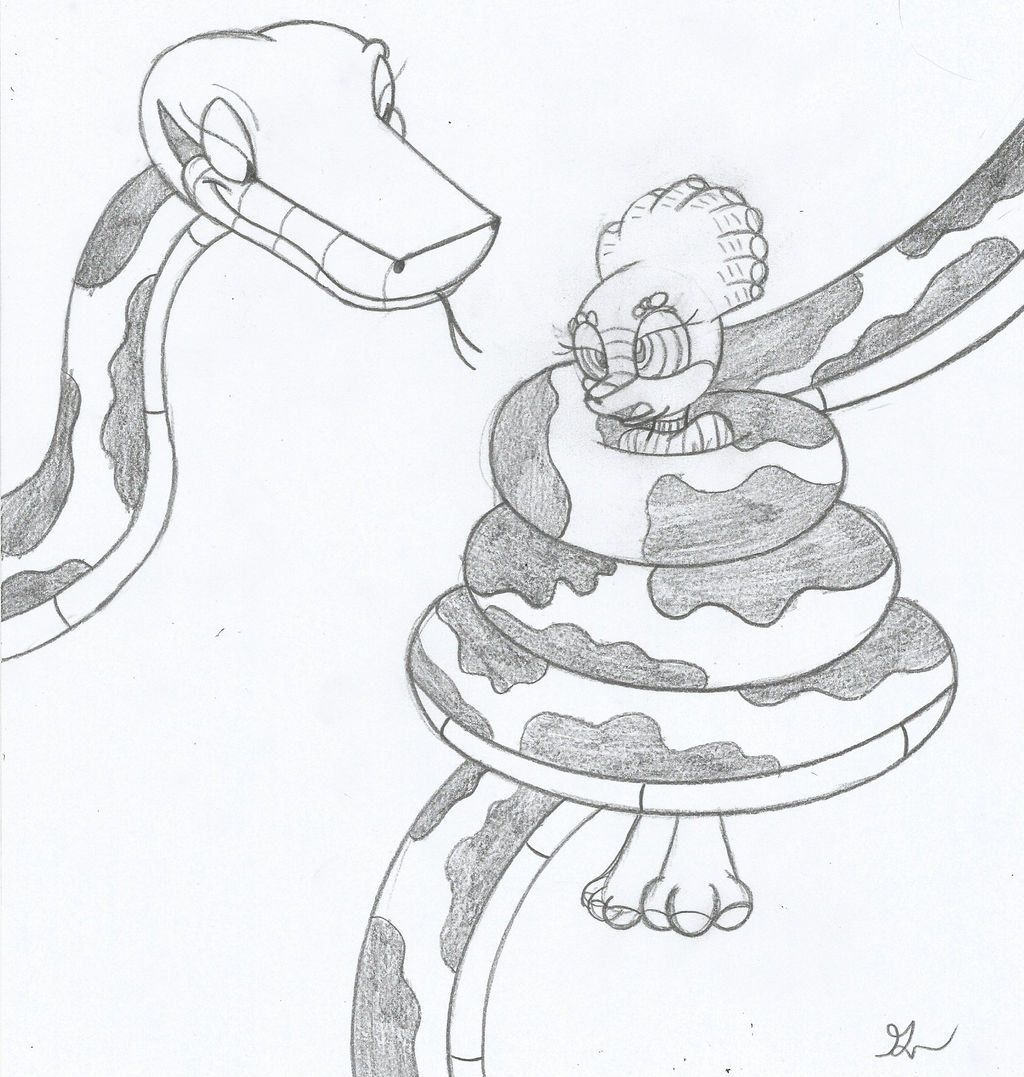 Kaa 2016 and Charlene the Dinosaur Sketch by lol20 on DeviantArt