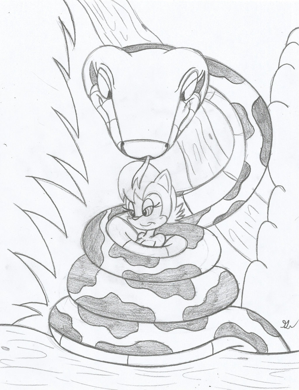Kaa 2016 and Sally Acorn Sketch by lol20 on DeviantArt