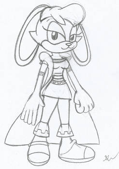 Sonic Bianca the Rabbit Sketch