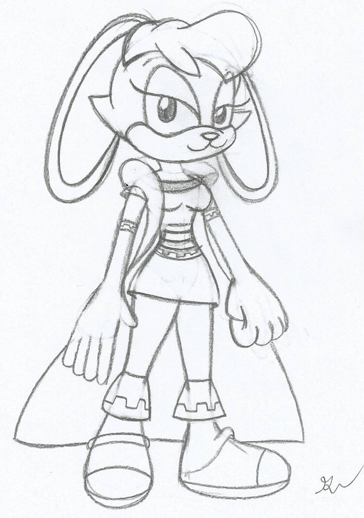 Sonic Bianca the Rabbit Sketch by lol20 on DeviantArt
