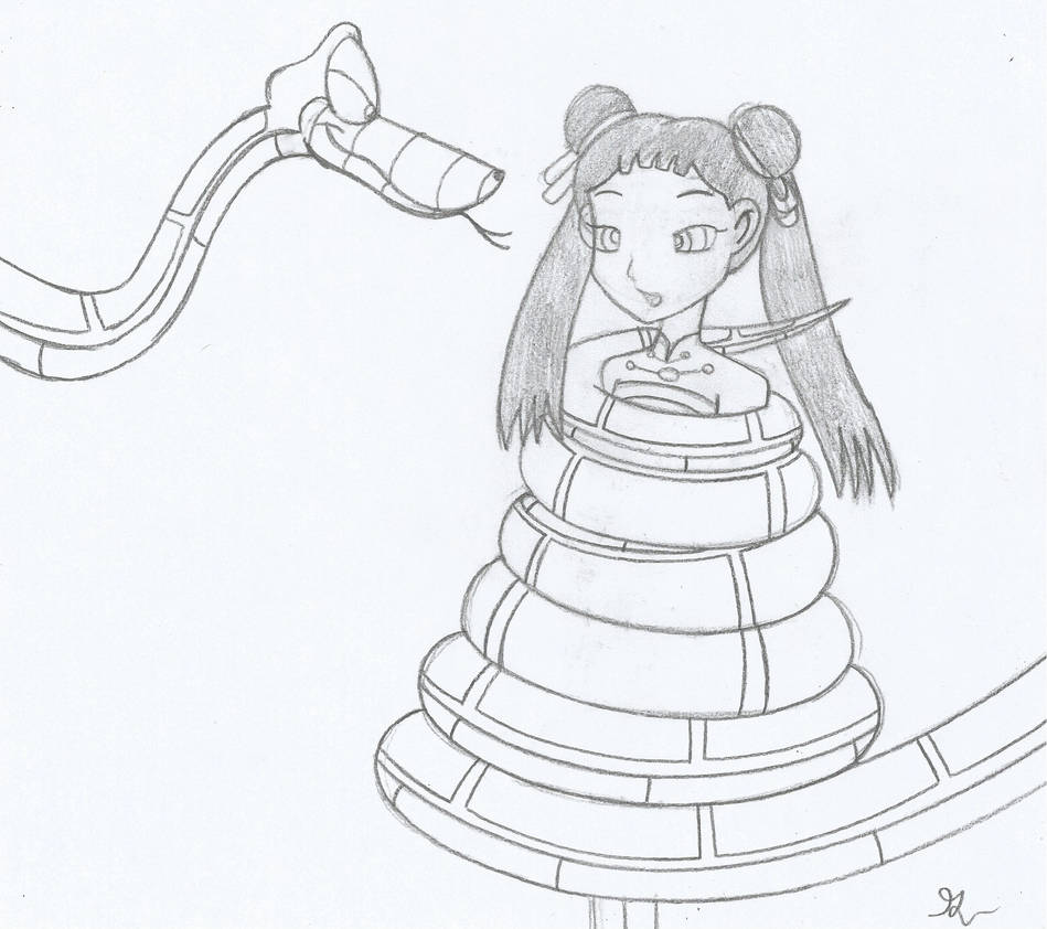Kaa and Mei Lin Sketch by lol20 on DeviantArt