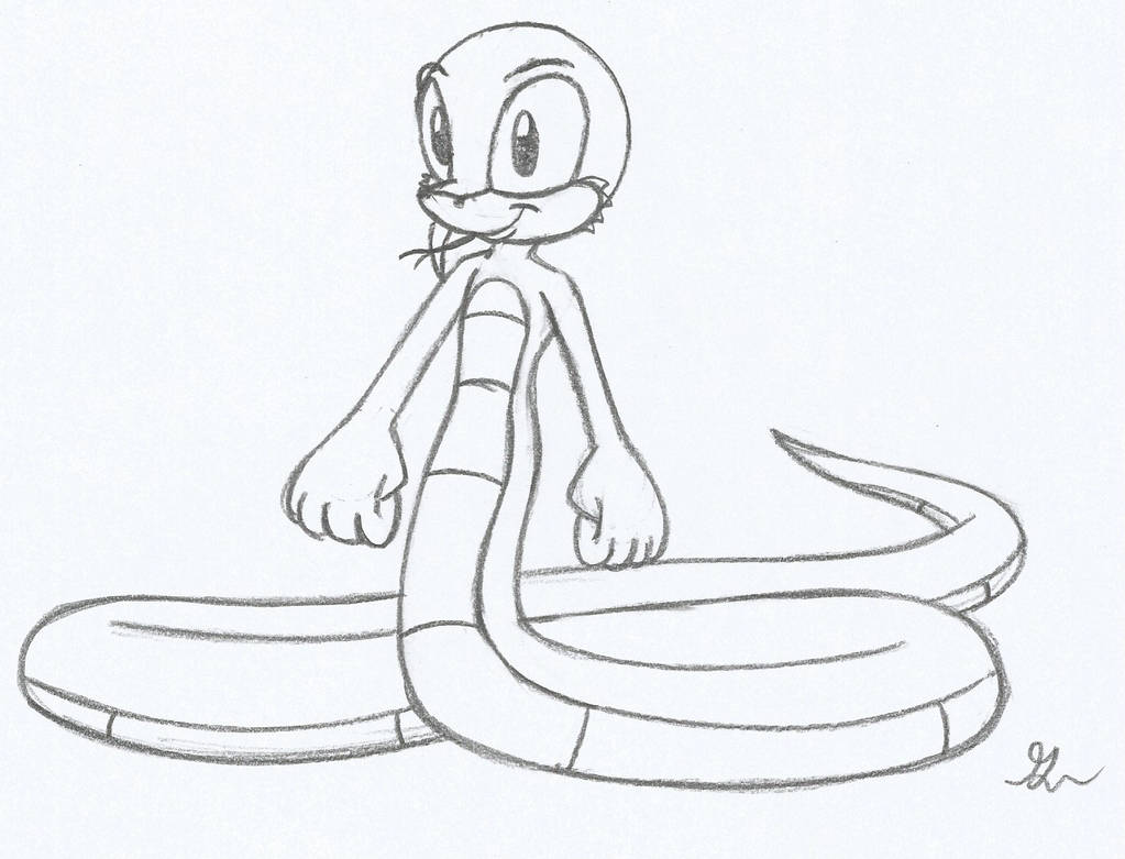 Sonic Gary The Snake Sketch by lol20 on DeviantArt