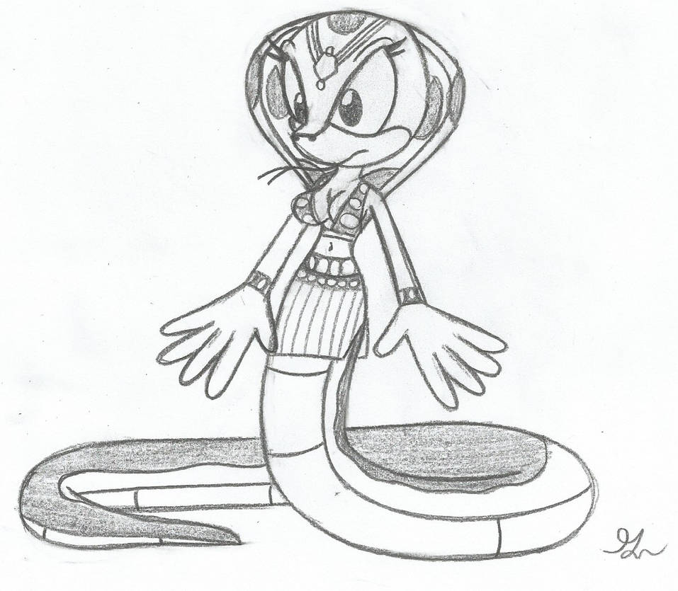 Sonic Cassandra The Cobra Sketch by lol20 on DeviantArt