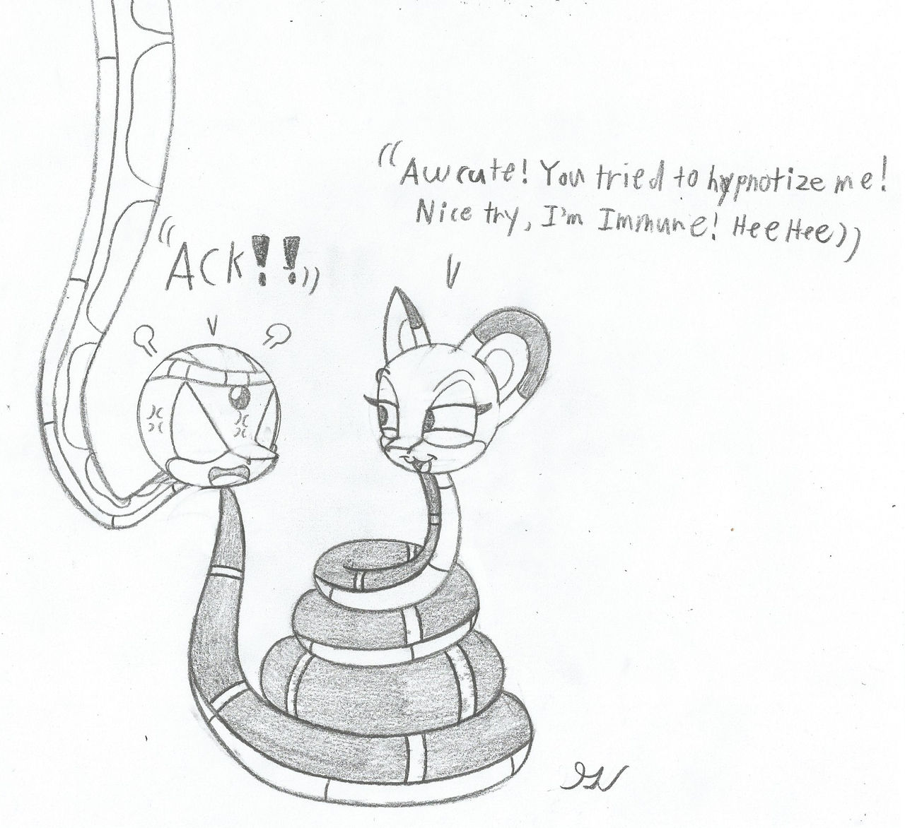 Coral and Fem Kaa Sketch by lol20 on DeviantArt