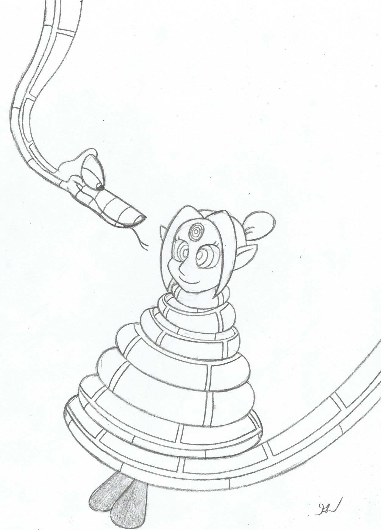 Kaa and Boscha Sketch by lol20 on DeviantArt