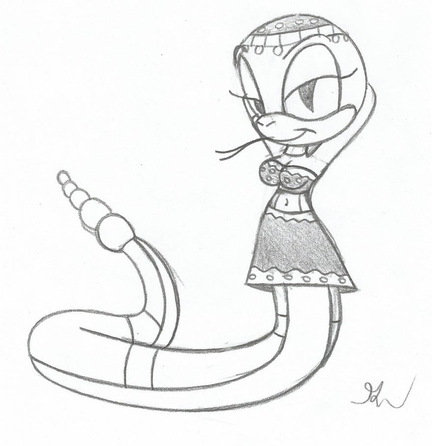 Belly Dancer Sonic Ekans Sketch by lol20 on DeviantArt