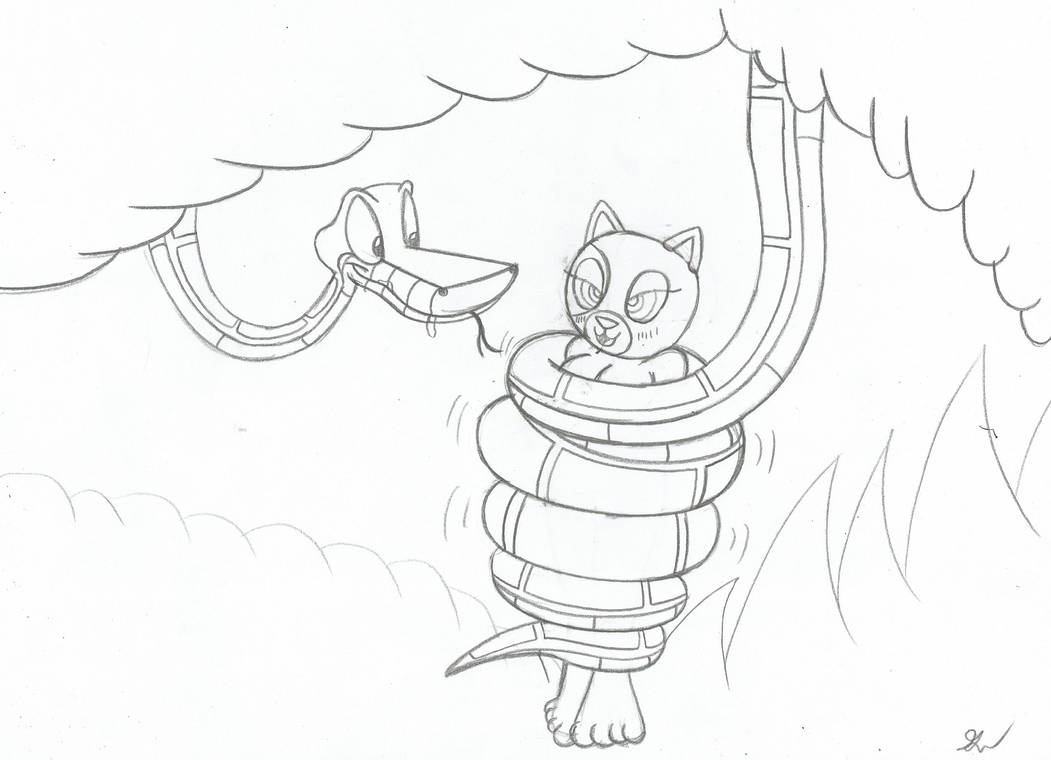 Kaa and Anthro Cake Sketch by lol20 on DeviantArt