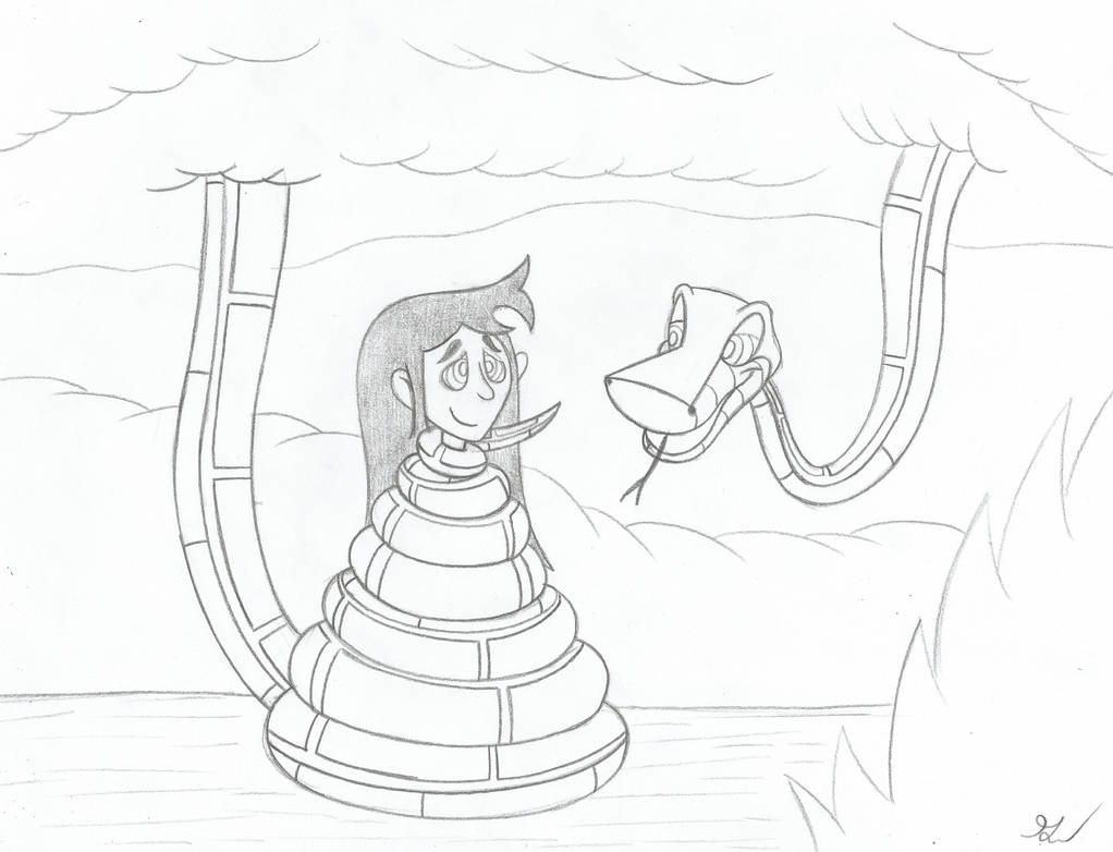 Kaa and Libby Sketch by lol20 on DeviantArt