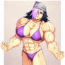 Purple musclegirl