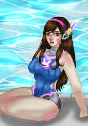 [OVERWATCH] D.VA swimsuit 