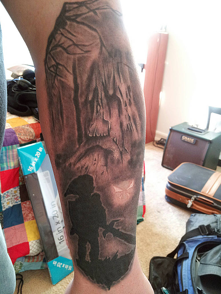 Link and the Deku Tree tattoo by LittleHauntedBoy on DeviantArt