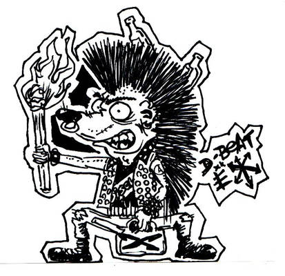 punk hedgehog