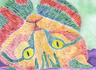 Cat watercolor