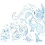 Froakie Evolution Sketch