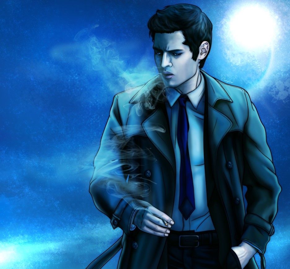 [Supernatural] Cas (Smoking)