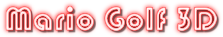 Mario Golf 3D Logo