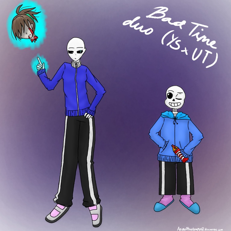 Bad time duo- Yandere sim and Undertale crossover by