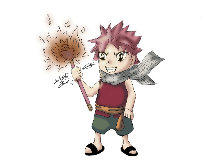 Natsu loves anything flammable...