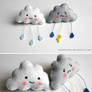 Puffy Cloud Brooches