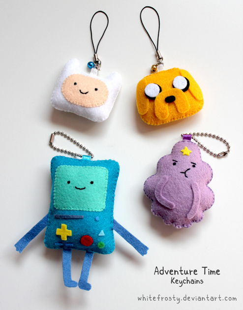 Adventure Time Plush Keychains