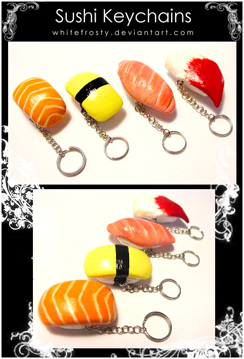 Sushi Keychains