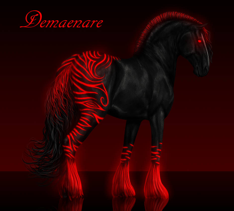 Рыже черная лошадь. Мифические лошади. Черно красная лошадь. Мистические кони. Лошади волшебные.