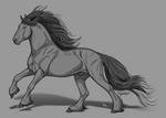 Heavy Horse Greyscale