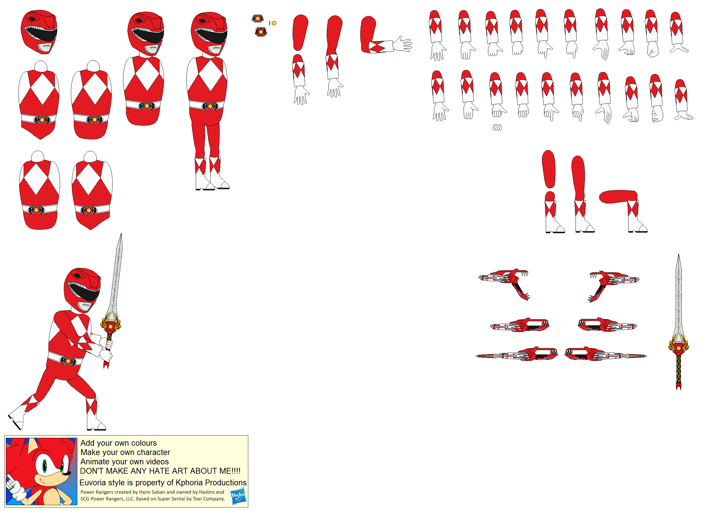 Mmpr Custom Ranger Character Builder - MMPR Red Ranger by ProjectAll-Stars2000 on DeviantArt