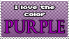 Color: Purple stamp