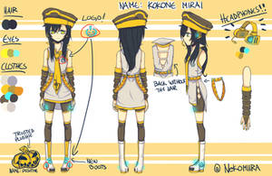 UTAU: Kokone Mirai Reference/Concept Art